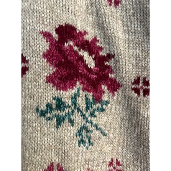 Bugle Boy for Her Vintage Rose Mock Turtleneck Sweater - Picture 2 of 6